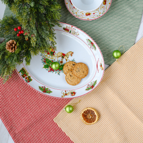 Салфетка под тарелку Franja 35х50 см, зеленая