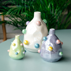 Ваза Ceramik Bonbon 14 см, зеленая