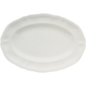 Блюдо овальное Pont aux choux blanc 41,5 см