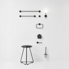 Полотенцедержатель Decor Walther Basic 0531260, черный матовый