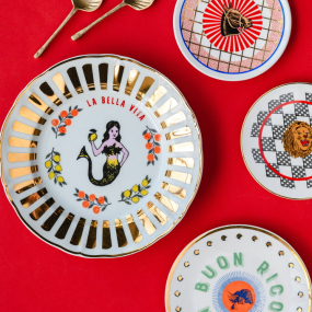 Тарелка салатная "Русалка" Un Buon Ricordo 20,5 см