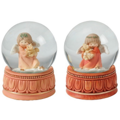 Снежный шар "Ангел" 9 см, в ассортименте