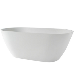 Ванна Holbi Venus SR 170х80, из Soft Rock, белая матовая, с сифоном