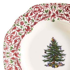 Набор тарелок салатных Spode Christmas Tree Yuletide "Елка" 20 см, 4 шт