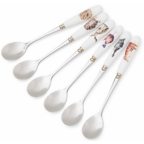 Набор ложек чайных "Лесные жители", 6 шт