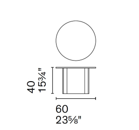 Стол журнальный Calligaris Lagune 60х60 CS5148, Color Leather