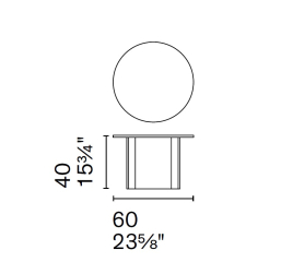 Стол журнальный Calligaris Lagune 60х60 CS5148, Color Leather