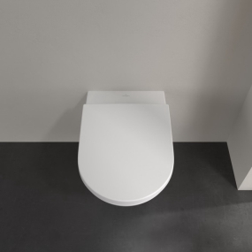 Унитаз Villeroy&Boch Subway 3.0 56х37, CeramicPlus, TwistFlush, с сиденьем