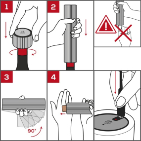 Штопор электрический Line Reverse 21 см
