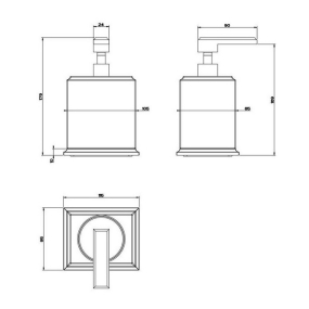 Дозатор для жидкого мыла Gessi Eleganza 46437.031, хром