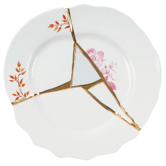 Тарелка салатная Kintsugi 21 см, декор 1