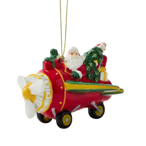 Елочная игрушка Spode Christmas Tree Ornaments "Самолет" 6,5 см