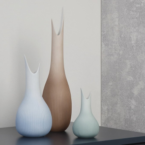 Ваза "Капля дождя" 25 см, голубая