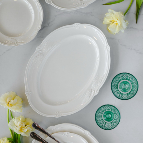 Блюдо для солений Rocaille Blanc 25х16,5 см