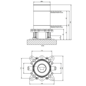 Внутренняя часть Gessi Parti Incasso 38389.031 смесителя напольного