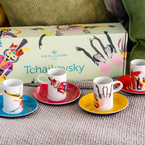 Набор чашек кофейных с блюдцами Tchaikovsky 104 мл, 8 предметов