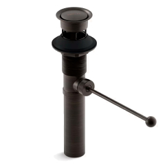 Донный клапан Kohler 7114-A-2BZ, с переливом, патинированная бронза