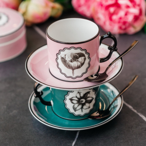 Набор чашек чайных с блюдцами Herbariae by Christian Lacroix 220 мл, 4 предмета