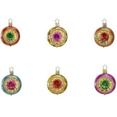 Елочный шар "Рождественские огоньки" 6 см, в ассортименте