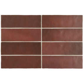 Плитка керамическая Equipe Magma 6,5х20, Burgundy, 8 мм