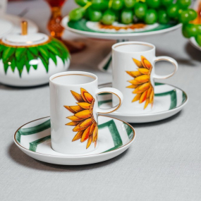 Набор чашек кофейных с блюдцами Amazonia 104 мл, 4 предмета