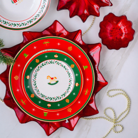 Набор посуды на 6 персон Christmas Toy, 18 предметов