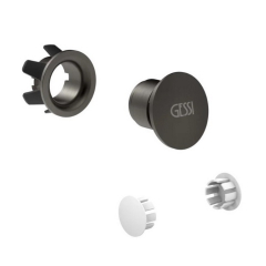Крышка слива-перелива Gessi Technical 37587.707, брашированный черный PVD