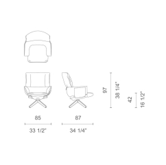 Кресло Cappellini Lud'o Lounge, Red