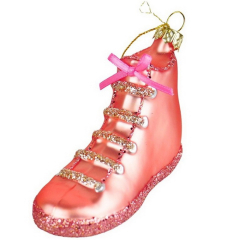 Елочная игрушка "Розовый кедик" 7 см