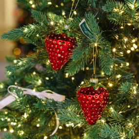 Елочная игрушка "Клубника" 11,4 см