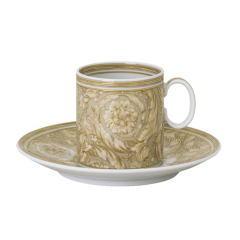 Чашка для эспрессо с блюдцем Versace Barocco Beige 100 мл
