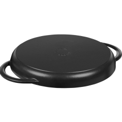 Сковорода-гриль круглая с двумя ручками Grills 26 см, черная