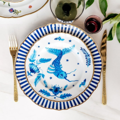 Тарелка салатная "Рыба" Fabula 20,5 см