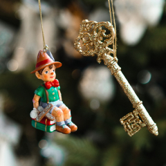 Елочная игрушка "Пиноккио" 9 см