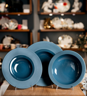 Тарелка глубокая Bahia Bleu De Roche 23 см