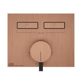 Внешняя часть Gessi HI-FI 63079.708 смесителя для душа, брашированная медь PVD