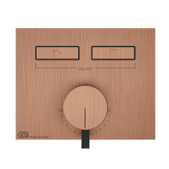 Внешняя часть Gessi HI-FI 63079.708 смесителя для душа, брашированная медь PVD