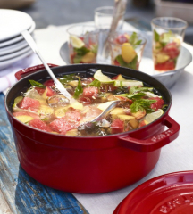 Кокот круглый La Cocotte 24 см / 3,8 л, вишневый