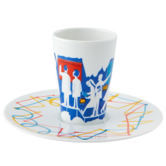 Чашка кофейная с блюдцем by João Fazenda e Mário de Carvalho 102 мл