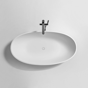 Ванна Antonio Lupi Reflex 167х86, из Flumood, матовая, белая