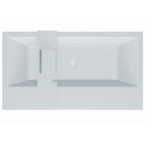 Ванна Kolpa-San Copelia Lux FS 180x100, из каменной массы Kerrock, с полками, белая