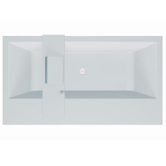 Ванна Kolpa-San Copelia Lux FS 180x100, из каменной массы Kerrock, с полками, белая