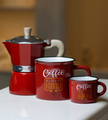 Чашка для эспрессо Arts Vintage 100 мл, красная