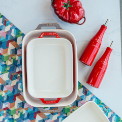 Форма для запекания прямоугольная Staub Ceramic 27х20 см, вишневая