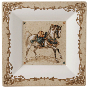 Блюдце квадратное Chevaux du vent 22х22 см