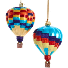 Игрушка на елку "Воздушный шар" 9 см, в ассортименте