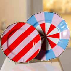 Тарелка салатная Abracadabra 20,5 см, полоски