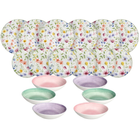 Набор посуды на 6 персон Madison Petals, 18 предметов