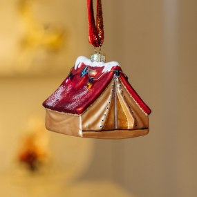 Елочная игрушка "Палатка" 8,5 см