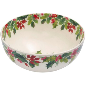 Салатник Botanic Garden Christmas Holly 23 см, орнамент